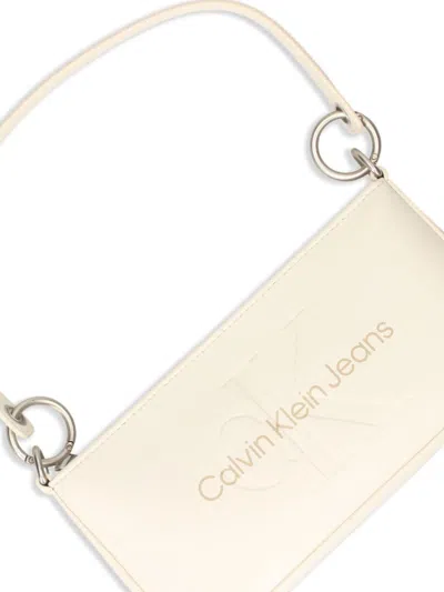 Calvin Klein Jeans Est.1978 Logo-print Shoulder Bag In Neutrals