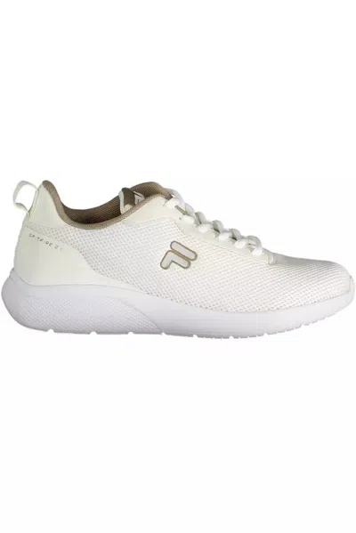 Fila Beige Lace-up Sneakers With Contrasting Accents In Beige