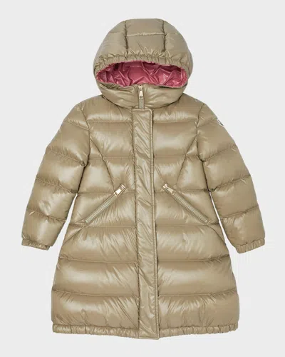 MONCLER GIRL'S BELLEVUE LONG COAT 