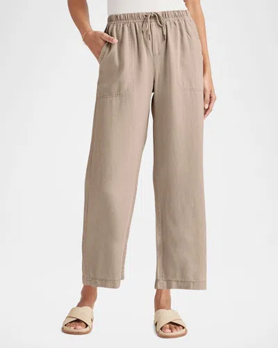 Splendid Angie Crop Wide Leg Pants In Gray