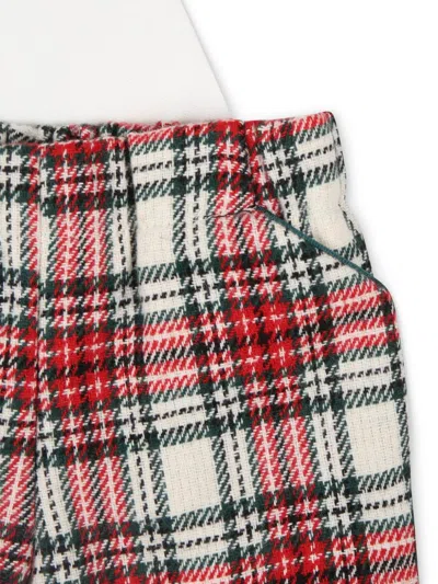 La Stupenderia Check-pattern Shorts In Red