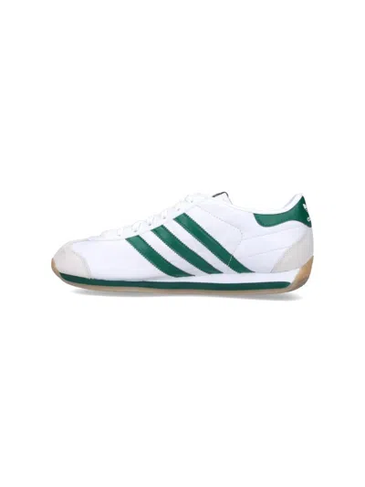 Adidas Originals Japan Country Sneakers Low-top Rubber Stripes In White