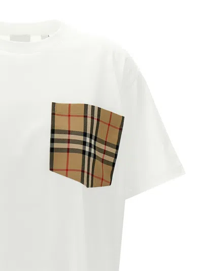 Shop Burberry 'carrick' T-shirt In White