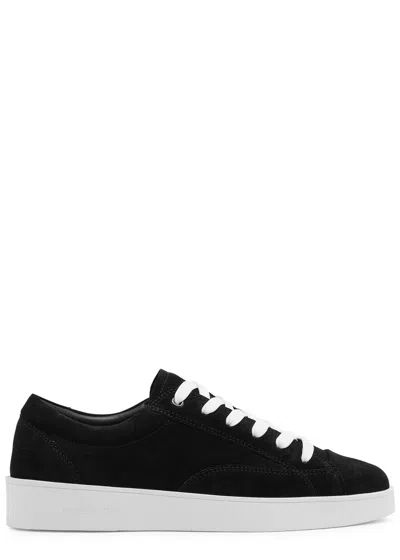 Jude Llow Nico Panelled Suede Sneakers In Black