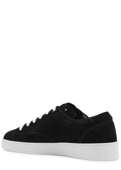 Jude Llow Nico Panelled Suede Sneakers In Black