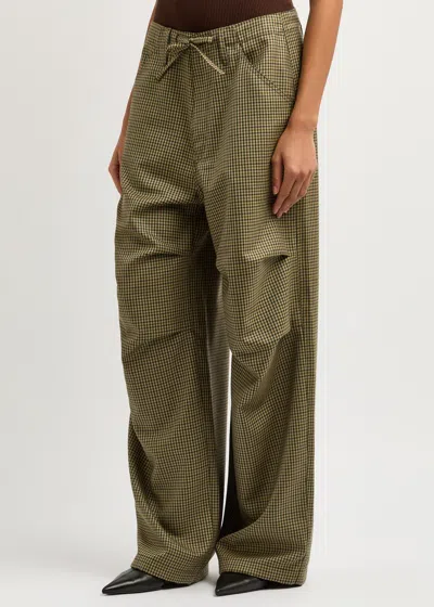 Darkpark Vit Houndstooth Wool Trousers In Multicoloured