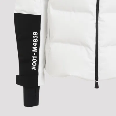 Moncler Colour-block Hooded Puffer Jacker In White