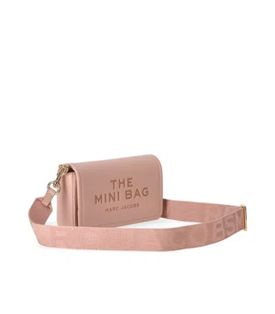 Marc Jacobs The Leather Mini Rose Handbag In Pink