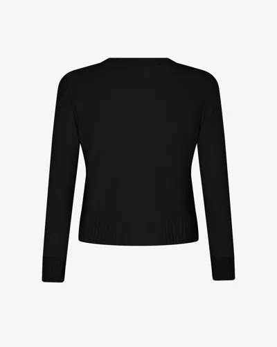 Serena Bute Round Neck Jumper - Black In Black