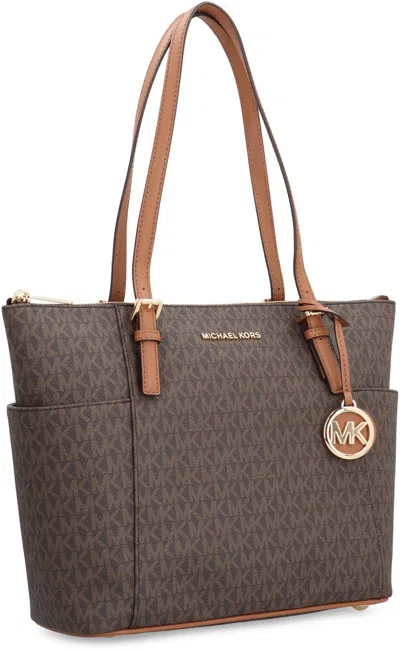 MICHAEL KORS MICHAEL KORS JET SET VEGAN LEATHER TOTE 