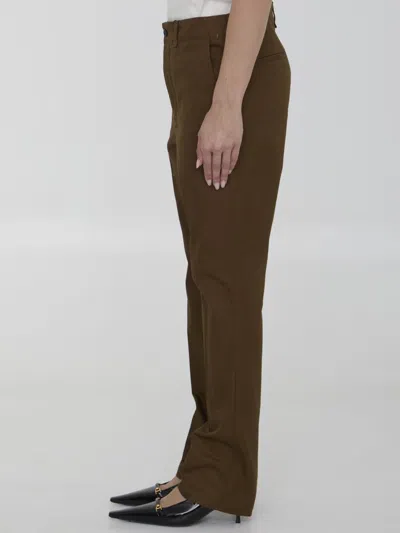 Saint Laurent Pants In Brown