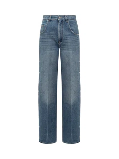 Stella Mccartney Snap Blue Denim In Blue