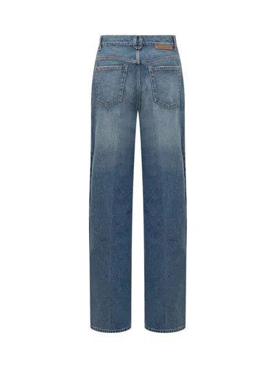 Stella Mccartney Snap Blue Denim In Blue