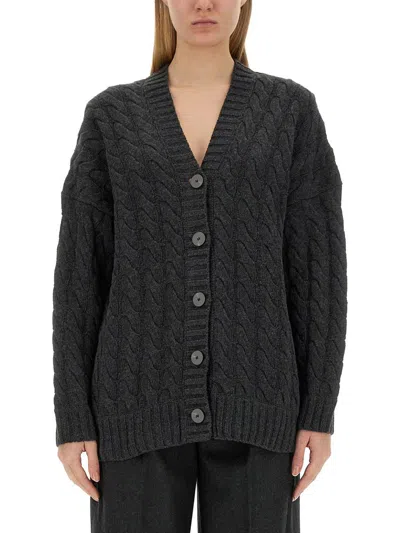 Shop Theory V-neck Cardigan In Grey