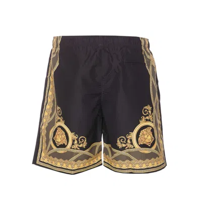 Shop Versace Shorts In Black