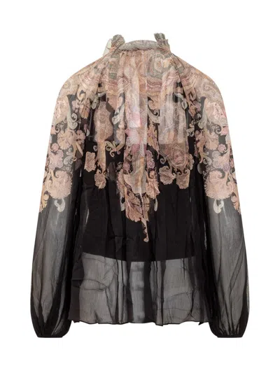 Shop Zimmermann Blouse In Black