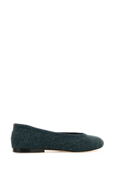 Gimaguas Denim Round Toe Ballerina Shoes