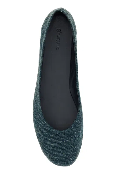 Gimaguas Denim Round Toe Ballerina Shoes
