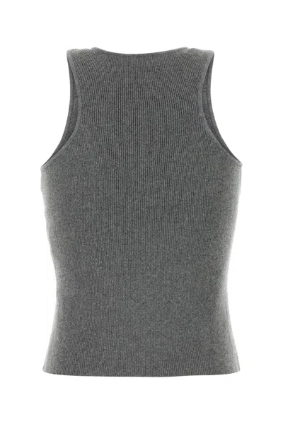 Magda Butrym Grey Cashmere Tank Top