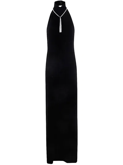 Shop Max Mara Pianoforte Embellished Sleeveless Dress In Black