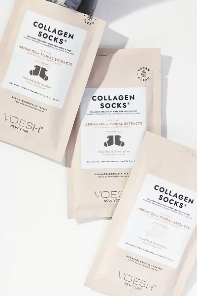 Voesh Collagen Socks Gift Set In Beige