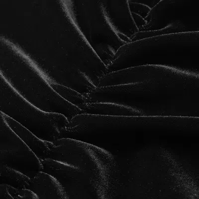 Me+em Velour Halterneck Maxi Dress In Black