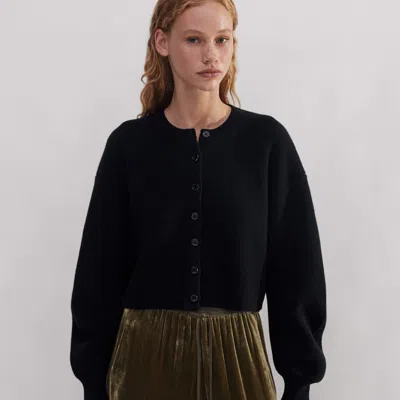 Me+em Silk-blend Velvet Relaxed Tapered Pant In Bronze Green
