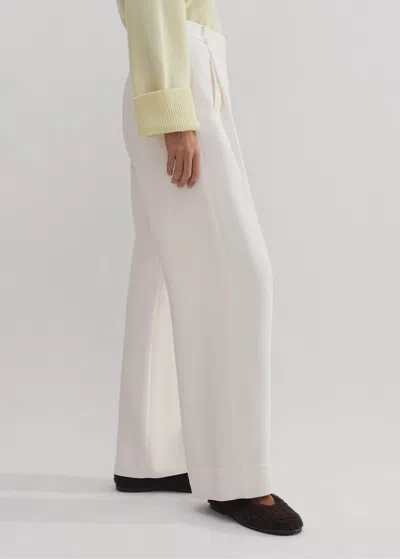 Me+em Forever Relaxed Tux Man Pant In Ivory