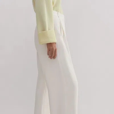 Me+em Forever Relaxed Tux Man Pant In Ivory