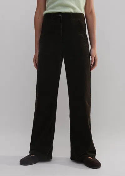 Me+em Velvet Evening Kick Flare Pant In Double Espresso