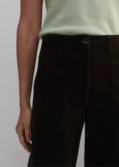 Me+em Velvet Evening Kick Flare Pant In Double Espresso