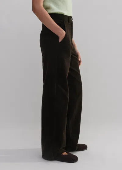 Me+em Velvet Evening Kick Flare Pant In Double Espresso