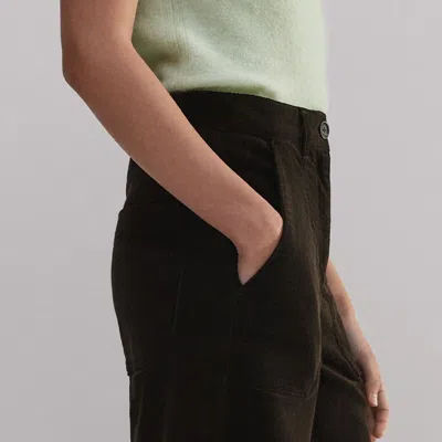 Me+em Velvet Evening Kick Flare Pant In Double Espresso