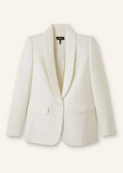 Me+em Forever Shawl Collar Tux Blazer In Ivory
