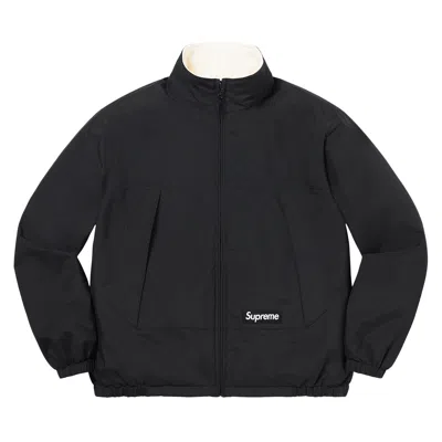 Pre-owned Supreme Gore-tex Reversible Polartec Lined Jacket 'black'