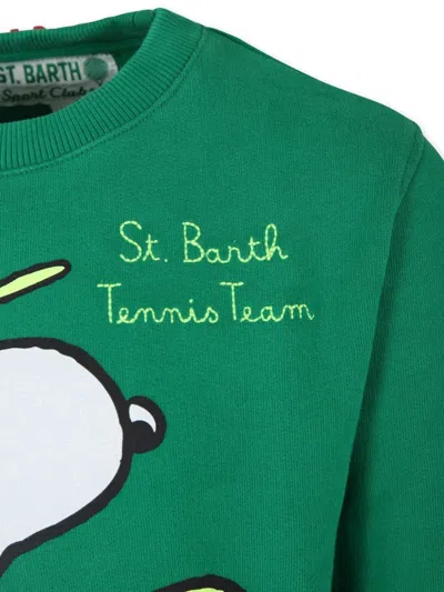 Mc2 Saint Barth X Snoopy Peanuts Sweatshirt In Green