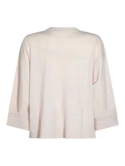 Fabiana Filippi Beige Wool Knitwear In Neutrals