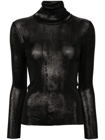 Tom Ford Roll-neck Jumper In Metallic