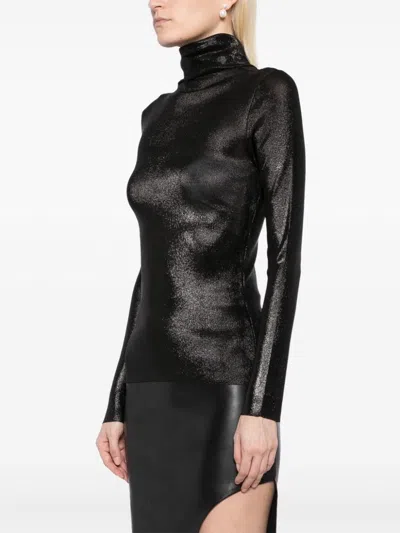 Tom Ford Roll-neck Jumper In Metallic