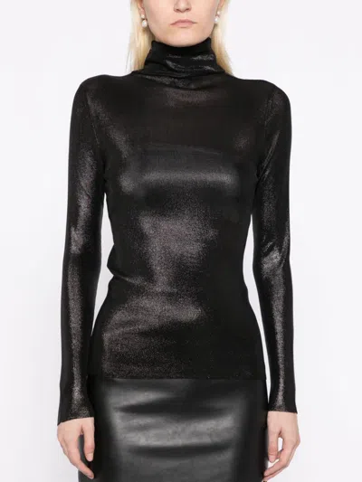 Tom Ford Roll-neck Jumper In Metallic