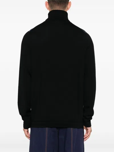 Ps By Paul Smith Merino Wool Sweater In Black