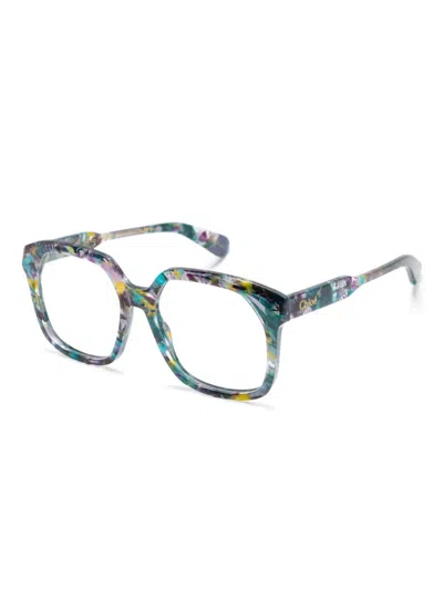 Chloé Harlequin Glasses In Blue