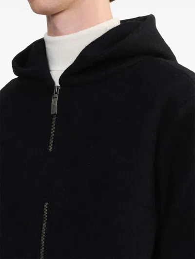 Ader Error Logo-appliqué Hoodie In Black
