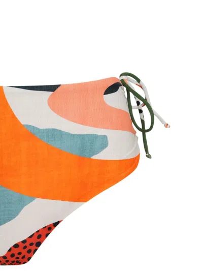 Lygia & Nanny Marcela Abstract-print Bikini Set In Orange