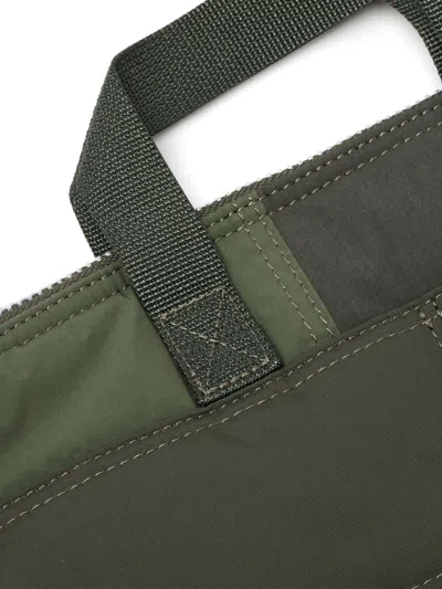 Comme Des Garçons Homme Deux X Porter Patchwork Messenger Bag In Green