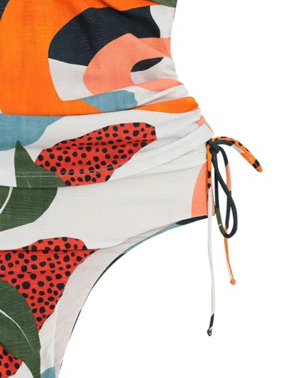 Lygia & Nanny Tankini Bruma Abstract-print Swimsuit In Blue