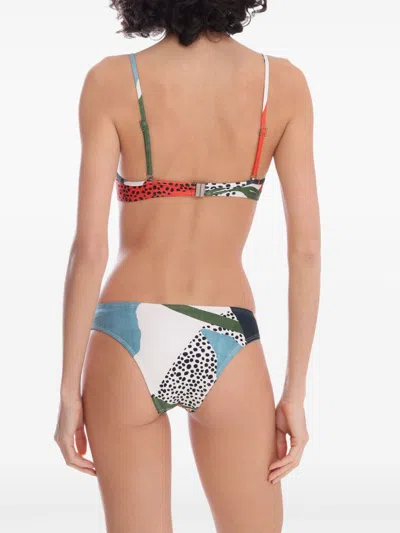 Lygia & Nanny Cassis Waikiki Abstract-print Bikini Set In Orange