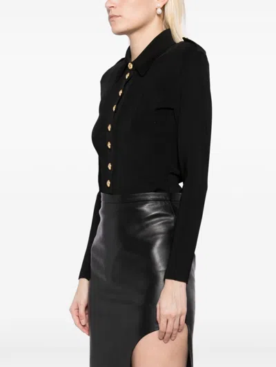 Shop Tom Ford Ribbed Knit Bodysuit In Black