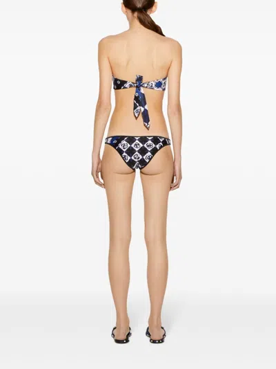 Pucci Festa Bikini Top In Blue