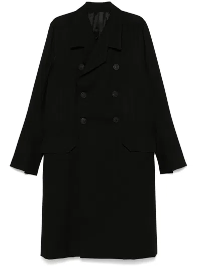 Shop Rick Owens Officer Coat In Black